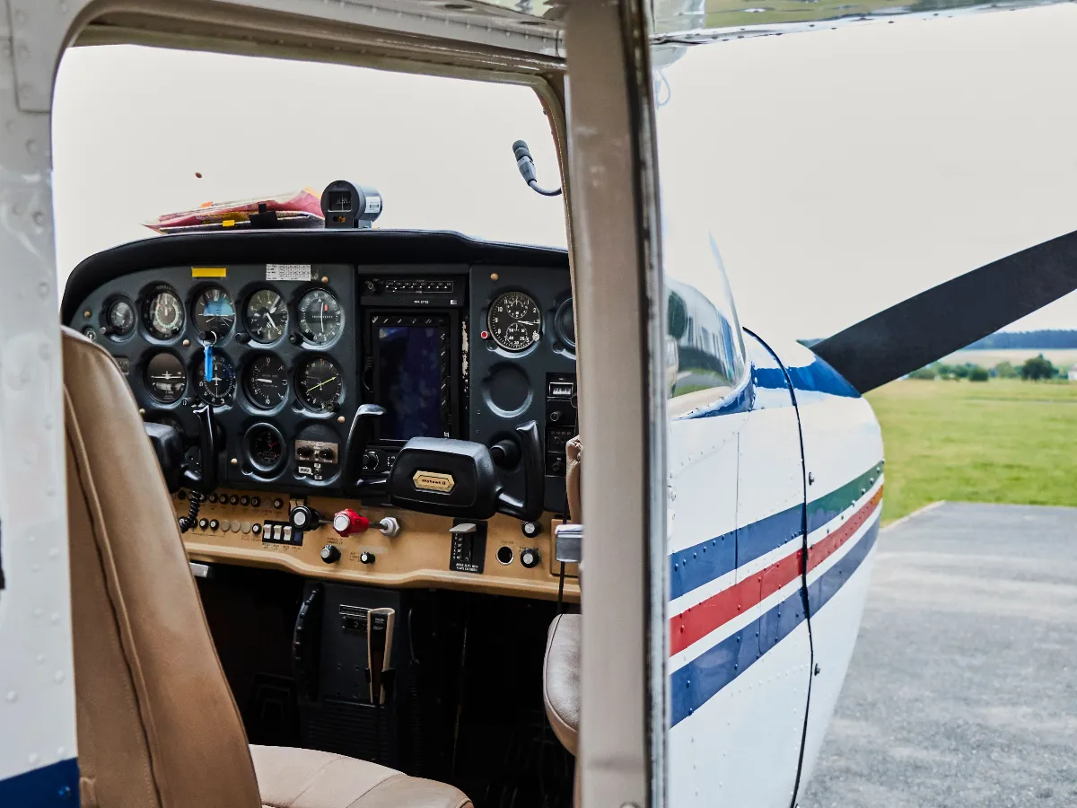 Cessna shot from outside